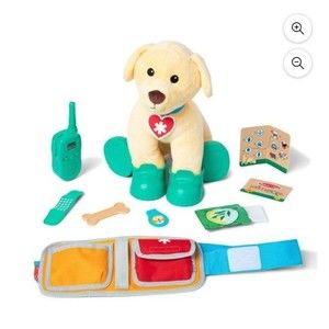 Melissa & Doug Let’s Explore Ranger Dog Plush with Search and Rescue Gear